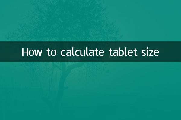 Cómo calcular el tamaño de la tableta