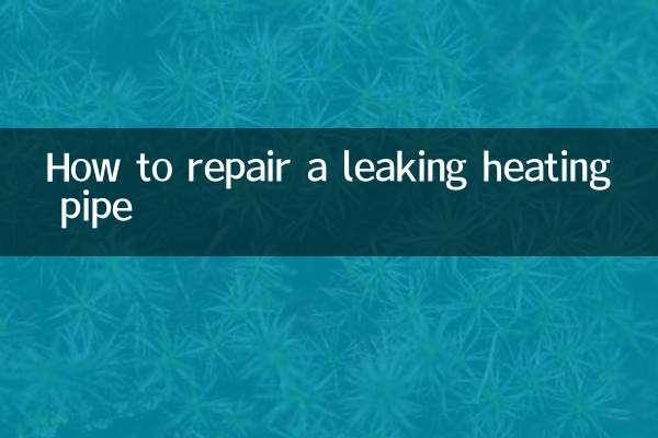 So reparieren Sie ein undichtes Heizungsrohr