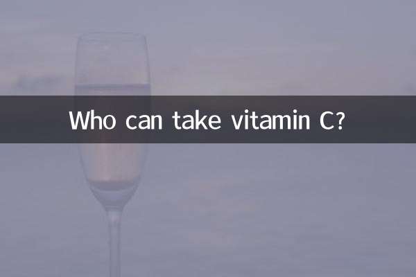 Qui peut prendre de la vitamine C ?