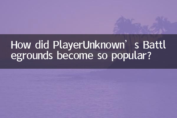 Comment les champs de bataille de PlayerUnknown sont-ils devenus si populaires ?