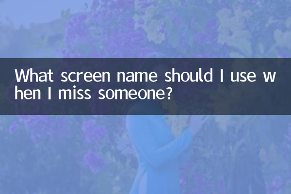 Какой псевдоним мне следует использовать, когда я скучаю по кому-то?
