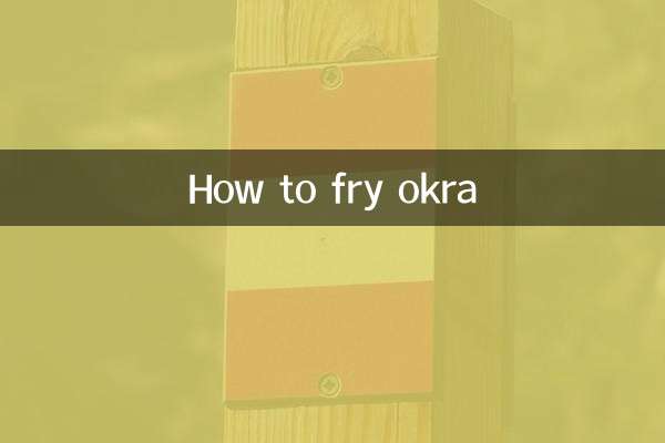 Wie man Okra frittiert
