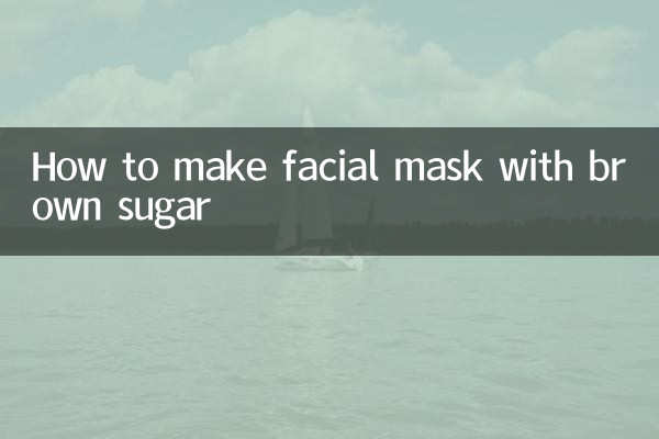 Comment faire un masque facial avec de la cassonade