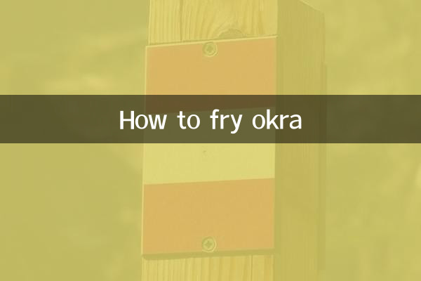 Wie man Okra frittiert