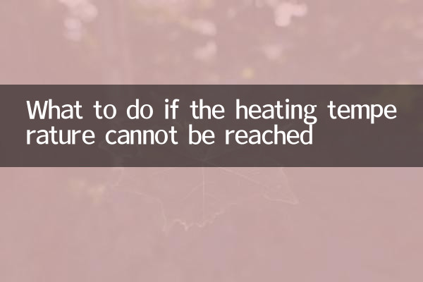 Was tun, wenn die Heiztemperatur nicht erreicht werden kann?