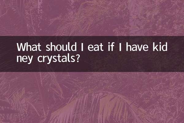 ¿Qué debo comer si tengo cristales en el riñón?