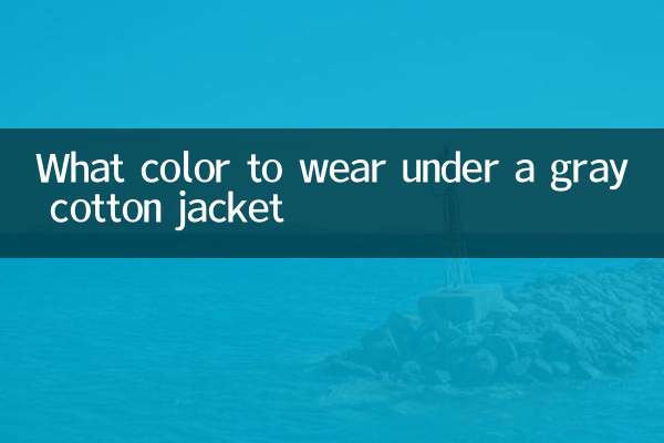 ¿Qué color llevar debajo de una chaqueta de algodón gris?