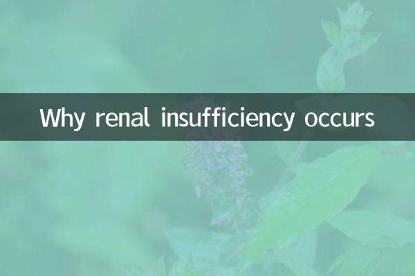 Почему возникает почечная недостаточность