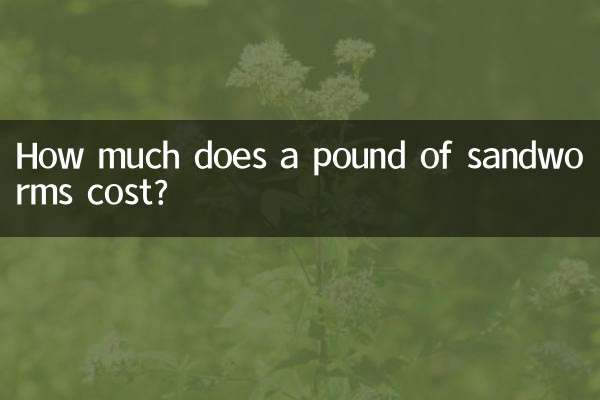 ¿Cuánto cuesta una libra de gusanos de arena?