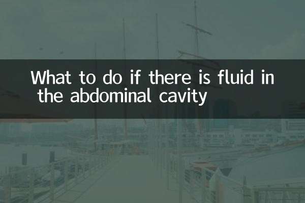 Was tun, wenn sich Flüssigkeit in der Bauchhöhle befindet?