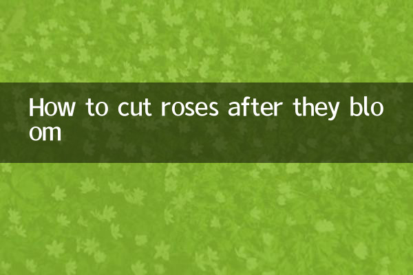 Cómo cortar rosas después de que florecen