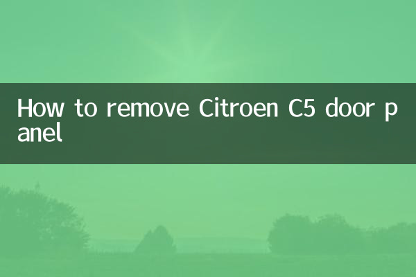 シトロエンC5のドアパネルの外し方