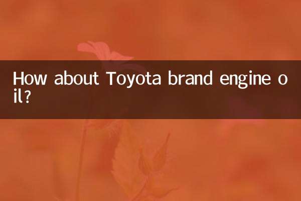 Che ne dici dell'olio motore del marchio Toyota?