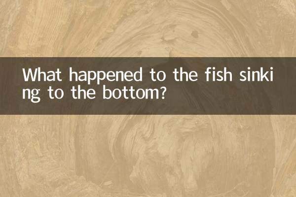 তলদেশে ডুবে যাওয়া মাছের কী হল?