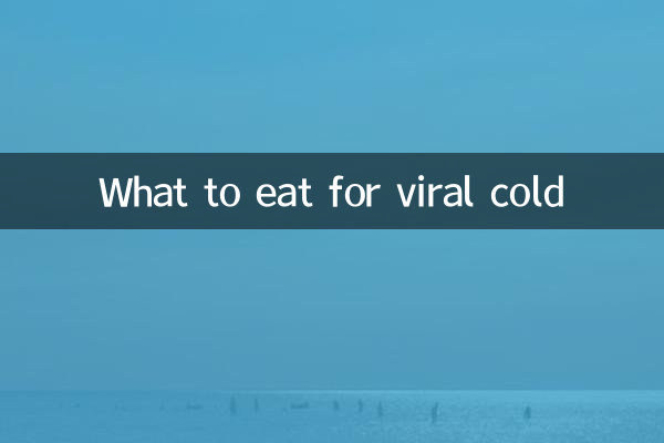 Que manger contre le rhume viral