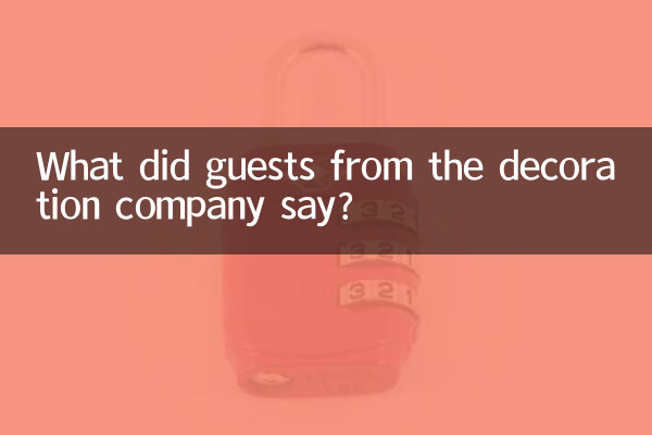 Was sagten die Gäste der Dekorationsfirma?