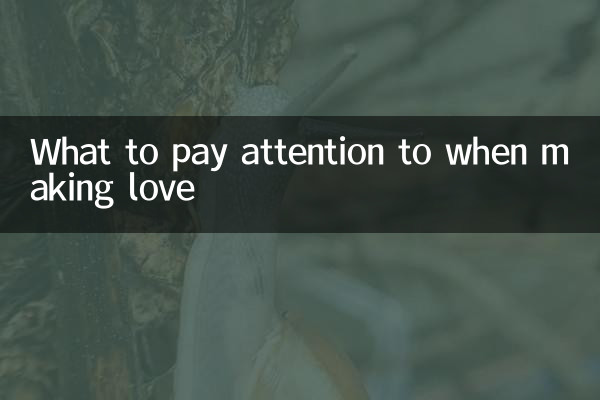 Worauf Sie beim Liebesspiel achten sollten