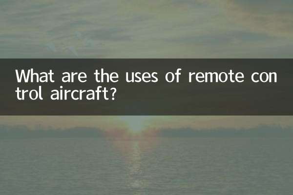 ¿Cuáles son los usos de los aviones a control remoto?