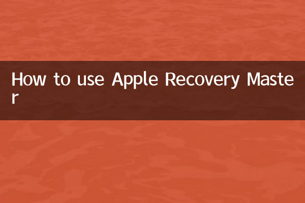 蘋果恢復大師怎麼用