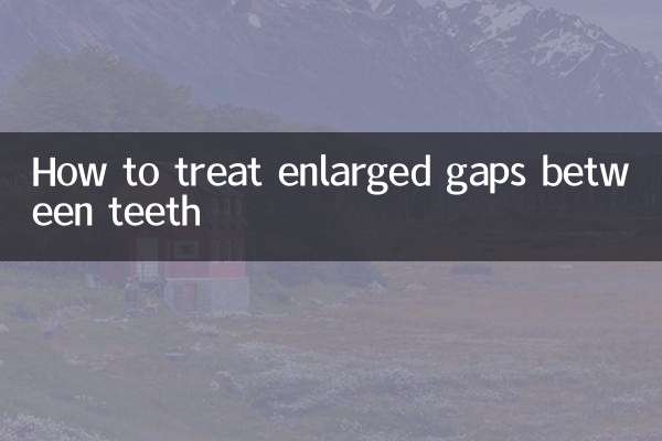 How to treat enlarged gaps between teeth