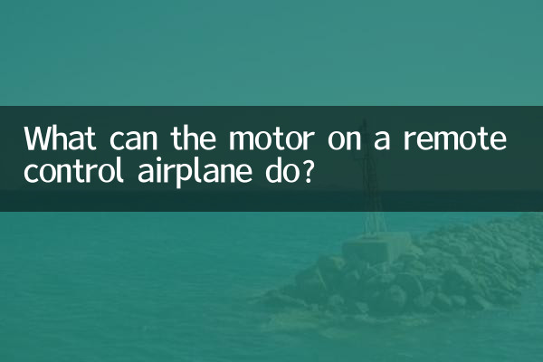 Was kann der Motor eines ferngesteuerten Flugzeugs?