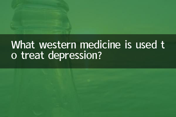 What western medicine is used to treat depression?