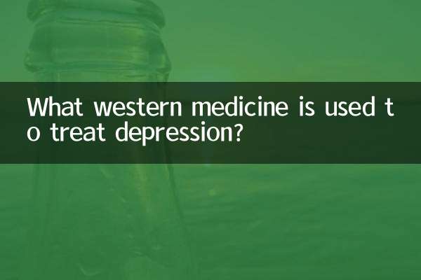 What western medicine is used to treat depression?