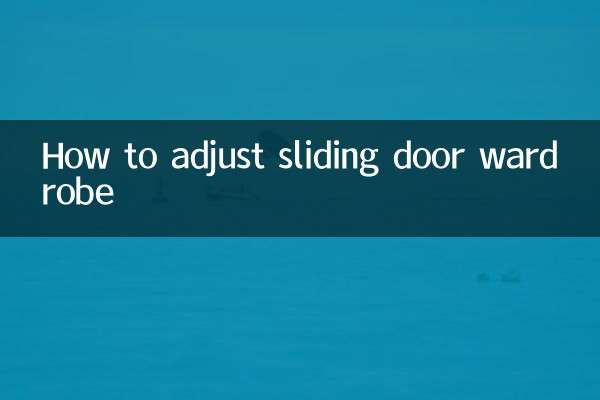 How to adjust sliding door wardrobe