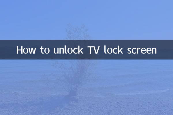Come sbloccare la schermata di blocco della TV