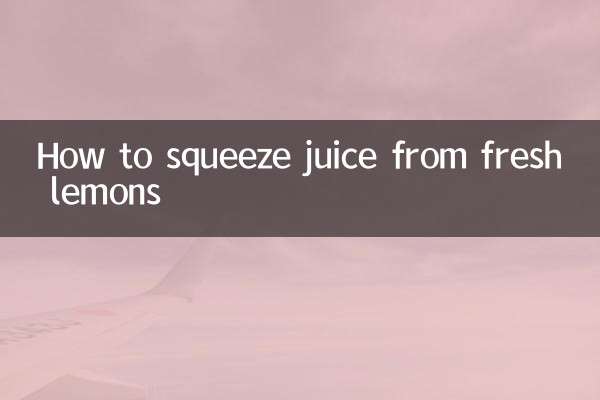 Come spremere il succo dai limoni freschi