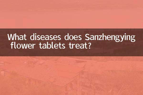 Sanzhengying 꽃 정제는 어떤 질병을 치료합니까?