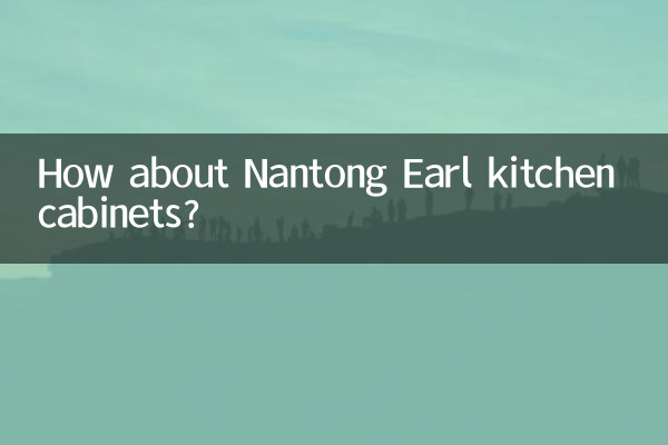 Nantong Earl 주방 캐비닛은 어떻습니까?