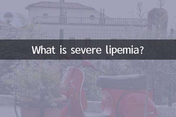 중증지방혈증이란 무엇인가요?