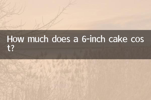 6インチのケーキの値段はいくらですか?