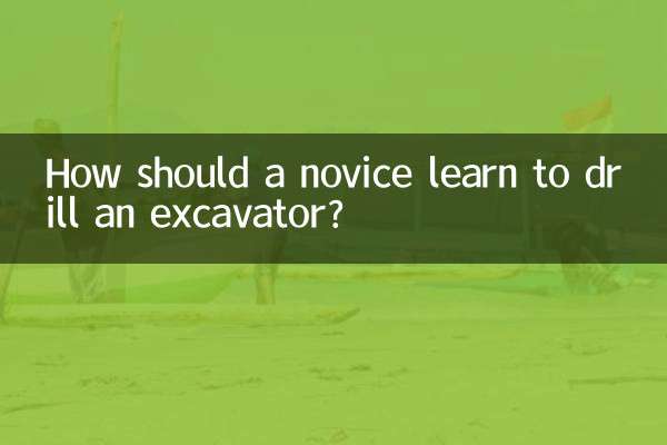 新手學挖機從什麼練起