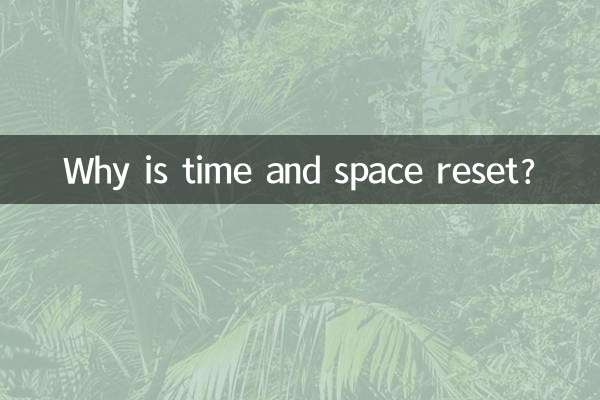 ¿Por qué se reinicia el tiempo y el espacio?