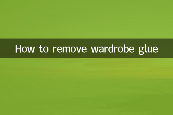 How to remove wardrobe glue