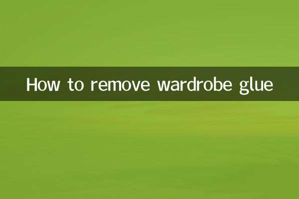 How to remove wardrobe glue