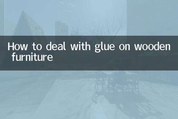 لکڑی کے فرنیچر پر گلو سے نمٹنے کا طریقہ