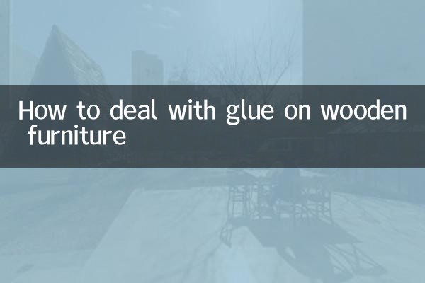 How to deal with glue on wooden furniture