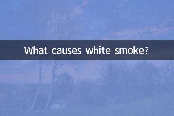 ¿Qué causa el humo blanco?
