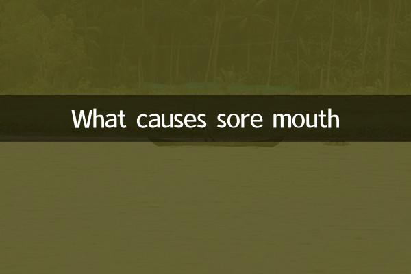What causes sore mouth