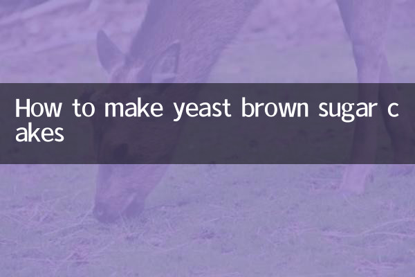 How to make yeast brown sugar cakes