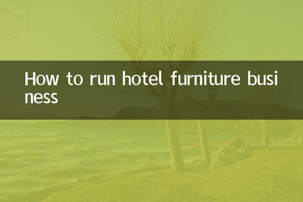 Cómo gestionar un negocio de muebles para hoteles