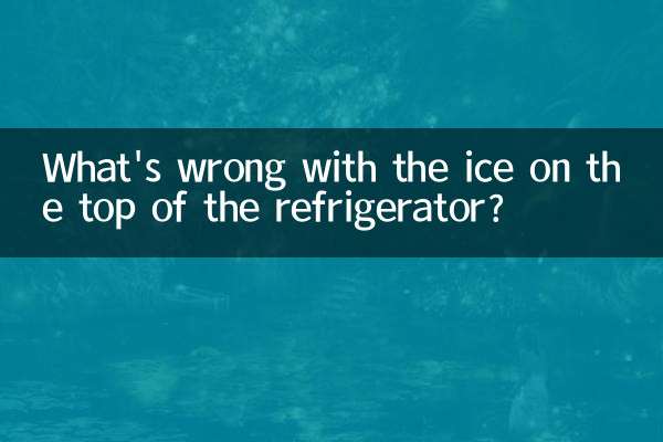 ¿Qué le pasa al hielo en la parte superior del refrigerador?