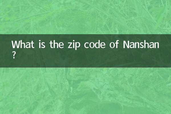 Какой почтовый индекс Наньшаня?