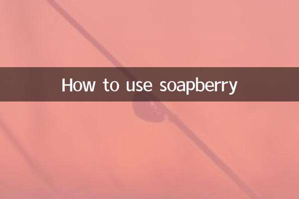 Come usare la bacca di sapone