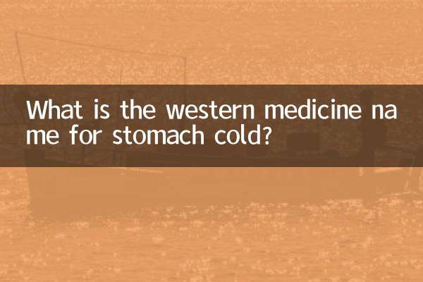 ما هو اسم الطب الغربي لبرد المعدة؟