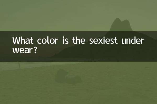 What color is the sexiest underwear?