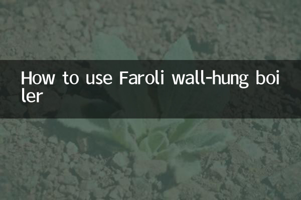 Как пользоваться подвесным котлом Faroli